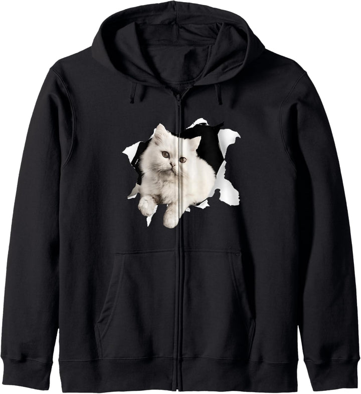 Cat Kitten Hole Cute Kapuzenjacke