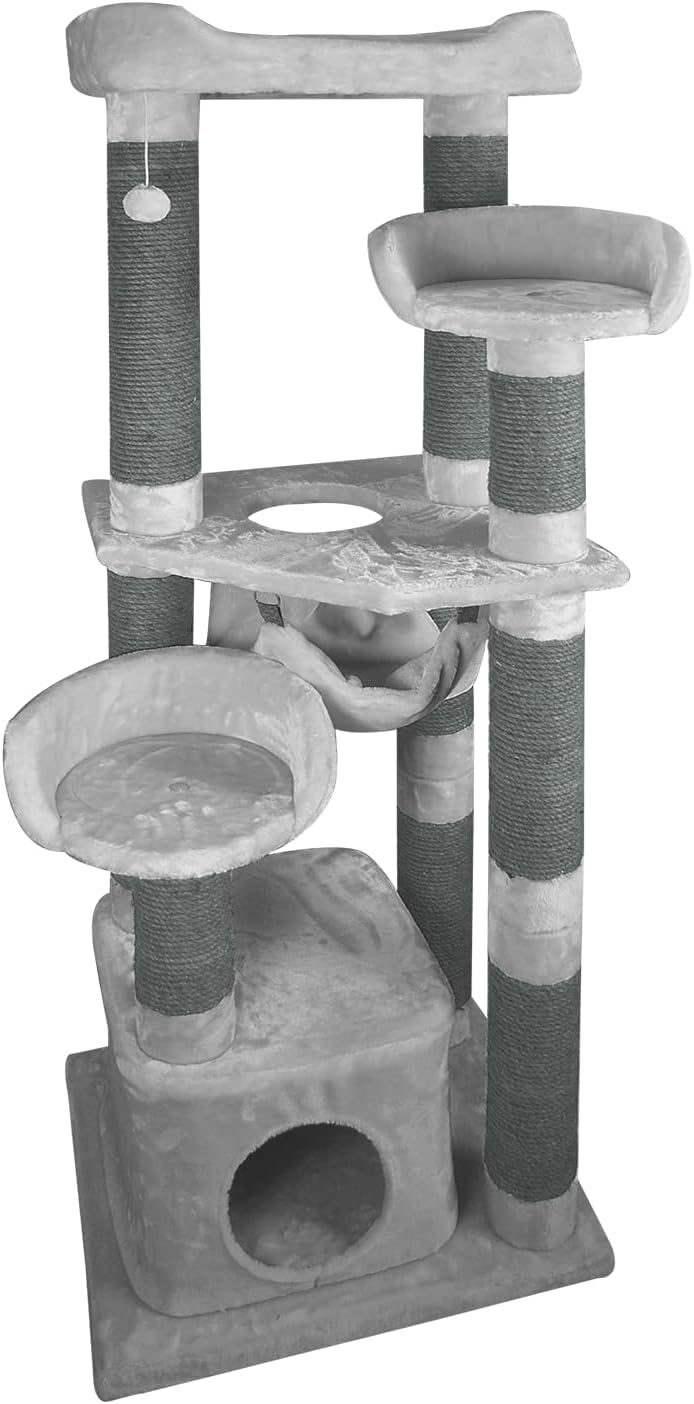 JACK AND VANILLA, Moderner Kratzbaum für Katzen, Elegantes und multifunktionales Design, widerstands