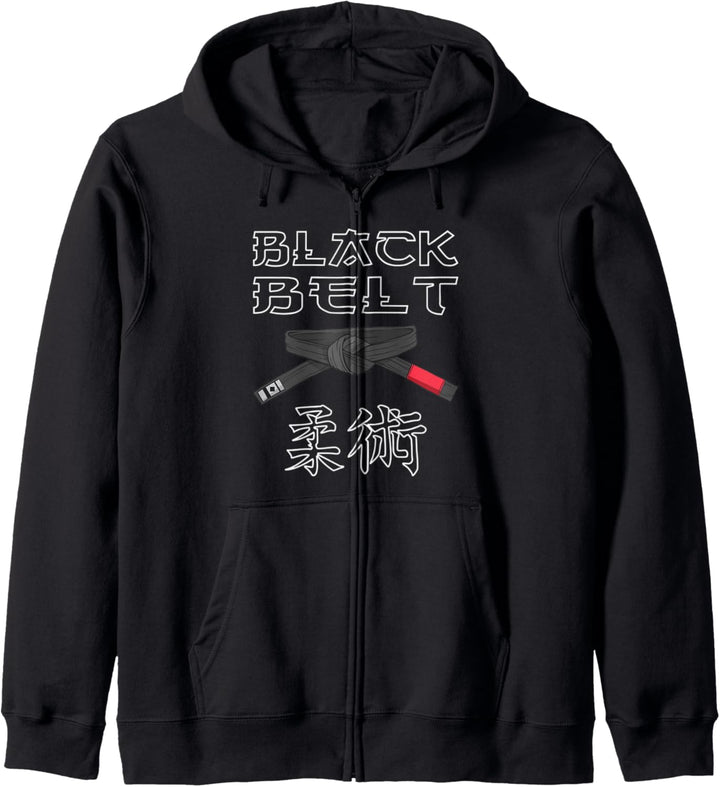 Jujutsu schwarzer Gürtel Jiu Jitsu Bekleidung Herren & Jiu Jitsu Workout Kapuzenjacke