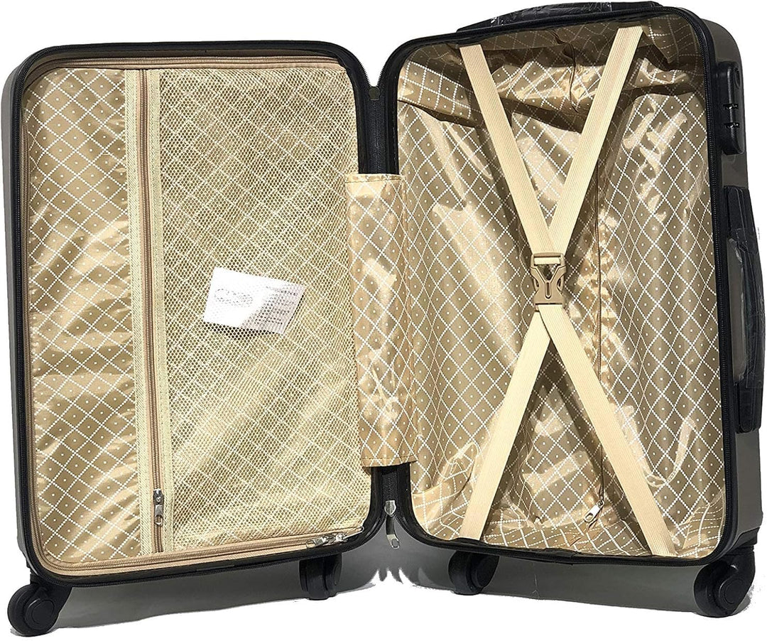 Handgepäck-Koffer mit Kosmetikkoffer 30 cm, zugelassen bei 100+ Fluggesellschaften | Kleiner Handgep