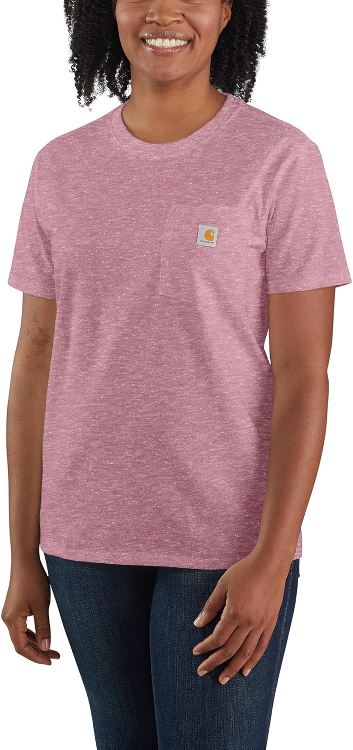 Carhartt Damen Arbeits-T-Shirt S Foxglove Snow Heather, S Foxglove Snow Heather