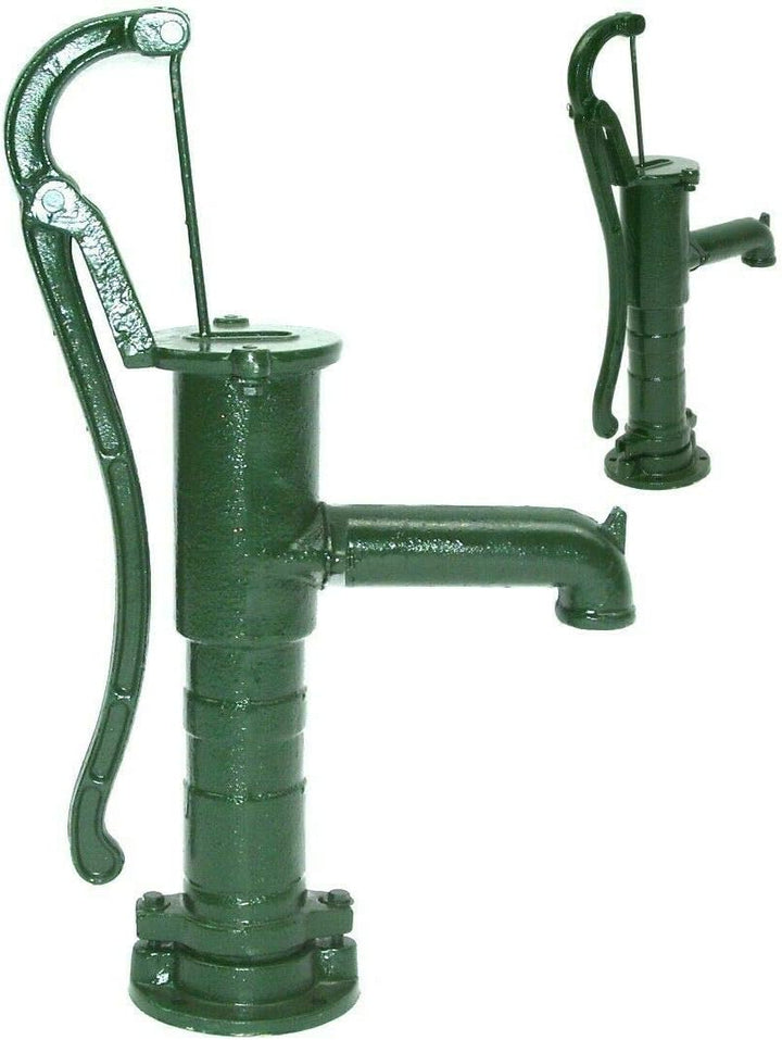 D&L Schwengelpumpe Gusseisen Grün Handpumpe 55916 AWZ Handschwengelpumpe Gartenpumpe