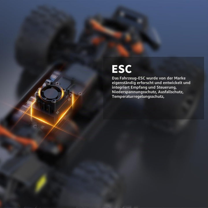 X-Verse 1:12 100KM/H Ferngesteuertes Auto, 4WD Wasserdichtes Schnelles RC Truck mit 3S Bürstenloser