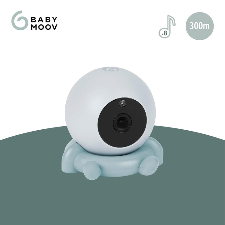 Babymoov Zusatzkamera für das Babyphone mit Kamera YOO Roll - Wiederaufladbarer Akku - 8 Stunden Akk