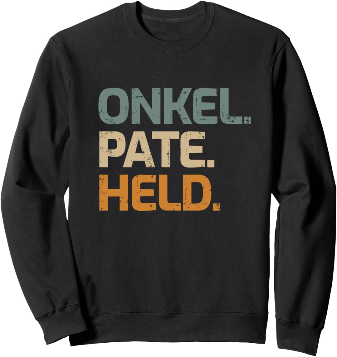 Onkel Pate Held Geschenk für Taufpate Patenonkel Sweatshirt