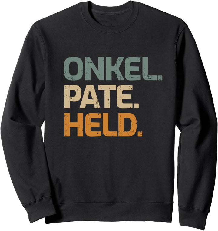 Onkel Pate Held Geschenk für Taufpate Patenonkel Sweatshirt