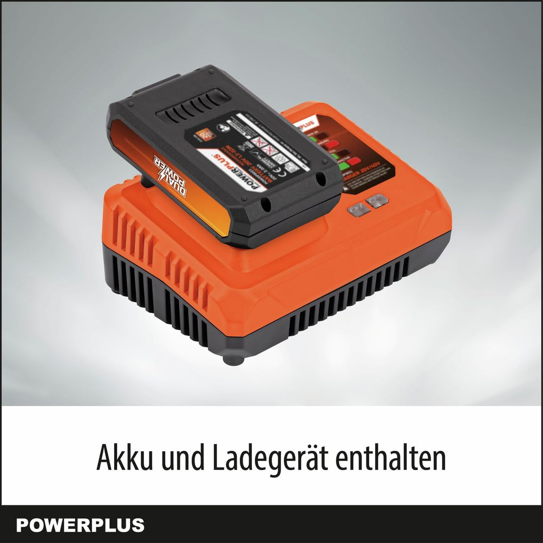 Powerplus Dual Power Akku-Hochdruckreiniger POWDPG80621-20 V Terrassenreiniger, Start/Stopp-Funktion