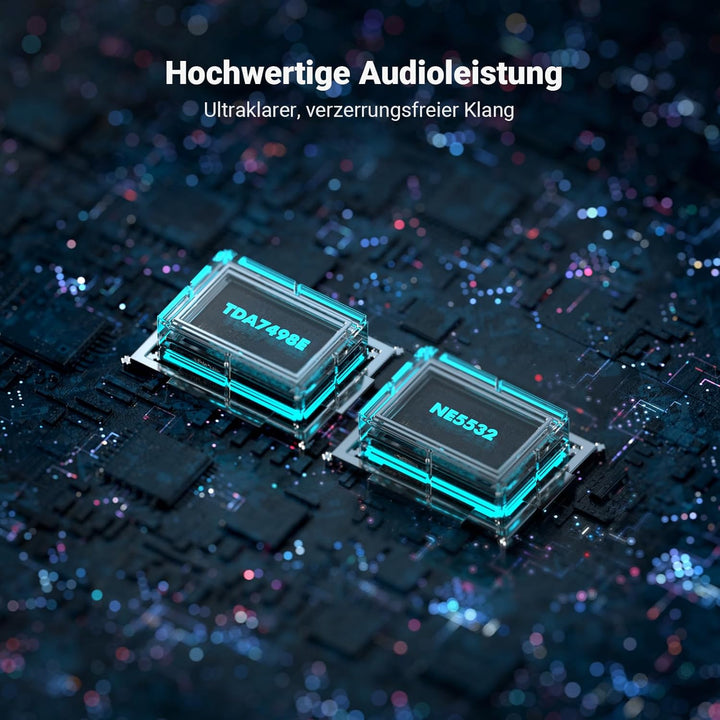 Fosi Audio TP-02 Subwoofer Verstärker 220Watt, Subwoofer Amplifier Home Sub Bass Power Verstärker, T
