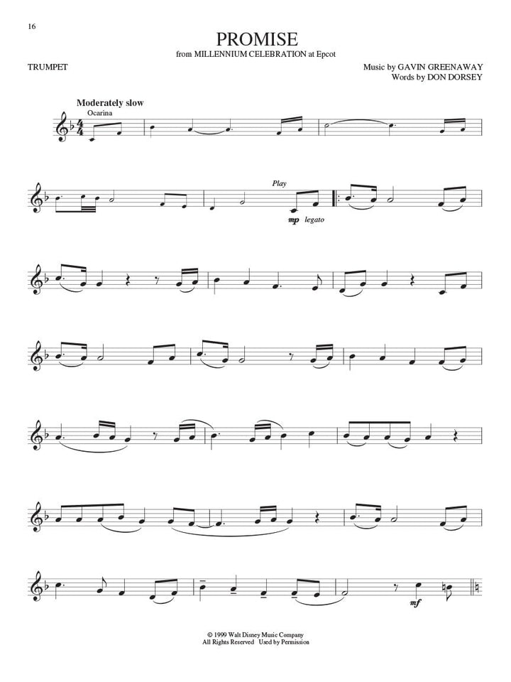 Disney Greats: For Trumpet Instrumental Play-Along Pack, Musiknoten