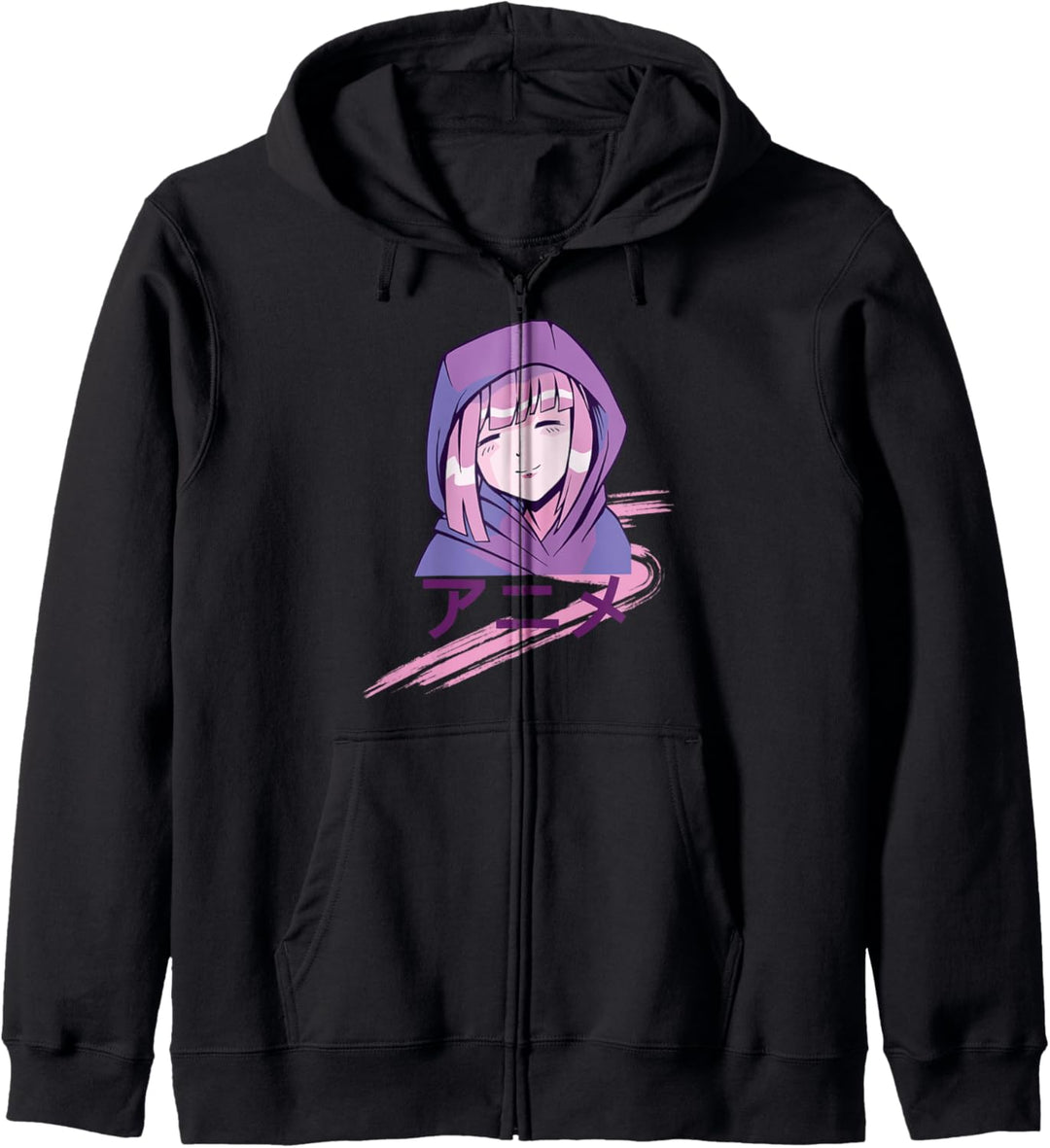 Niedliches Anime-Mädchen Kapuzenjacke