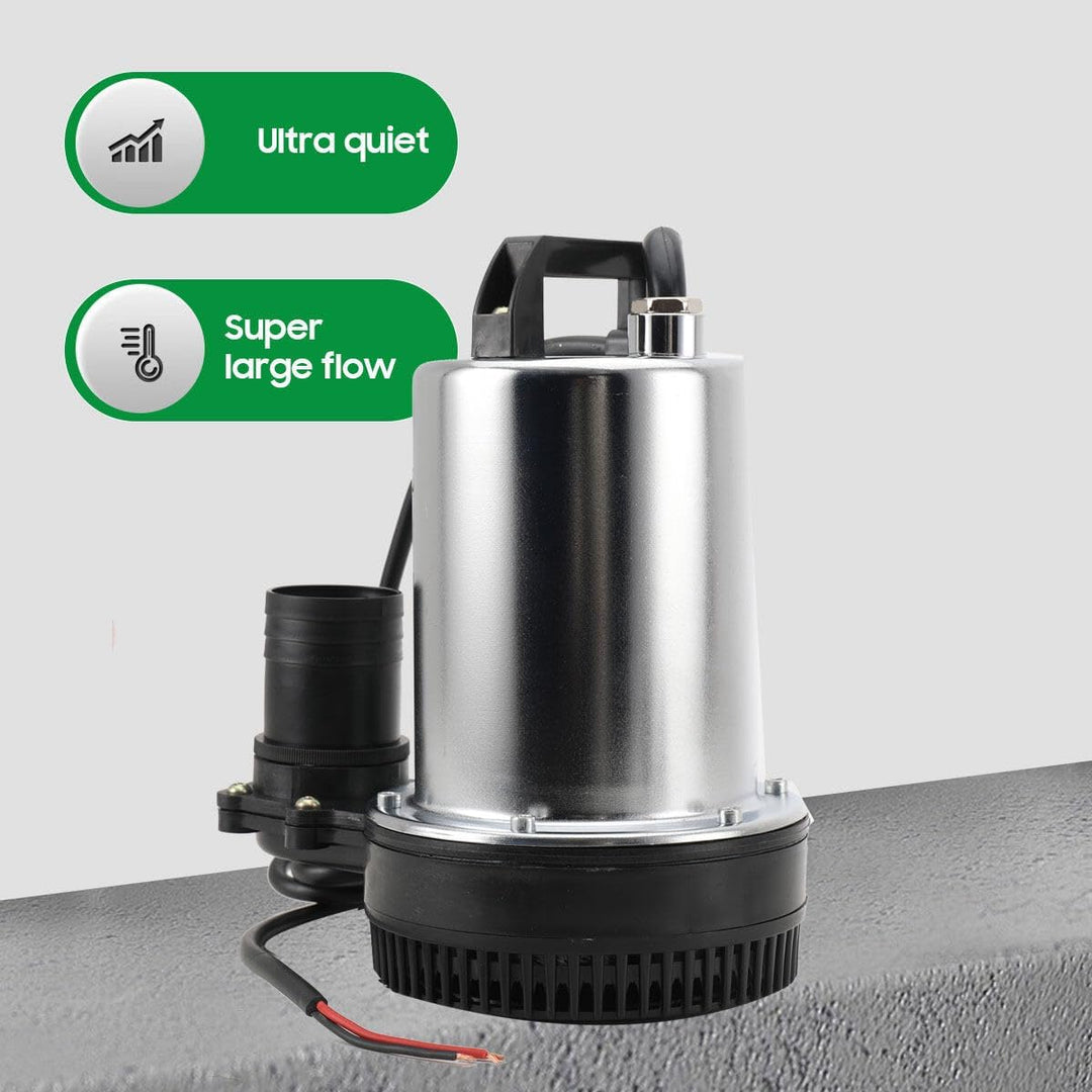 Tauchpumpe 12V, 160W Tauchwasserpumpe, Wasser Brunnenpumpe Eintauchtiefe von 0,5m-8m, Tauchpumpen Mi