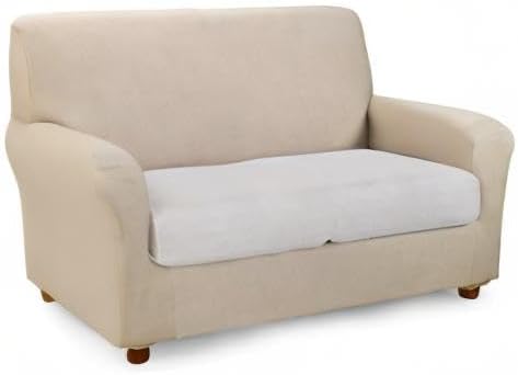 Caleffi - Sofabezug, elastisch, Melange, einfarbig, 2-Sitzer, Natur 2 Sitze Natur, 2 Sitze Natur