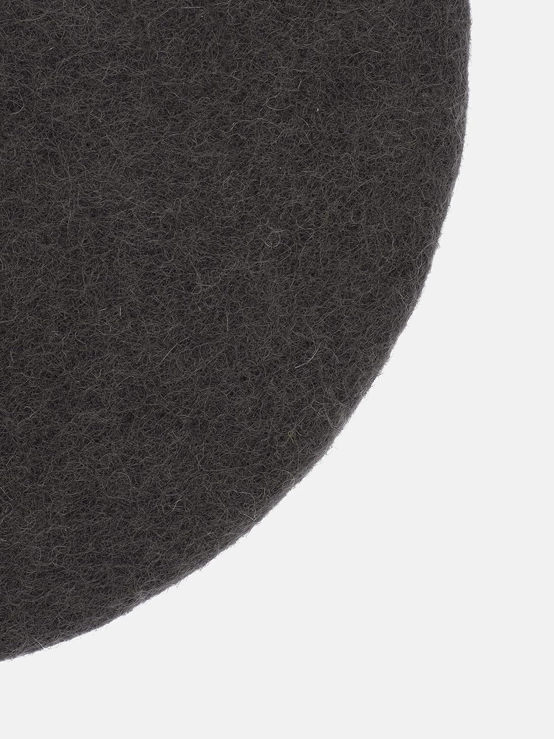 myfelt Flache Filz Sitzauflage, Filz Stuhlauflage - Kuno - rund, Ø 36 cm, Anthrazit, Anthrazit