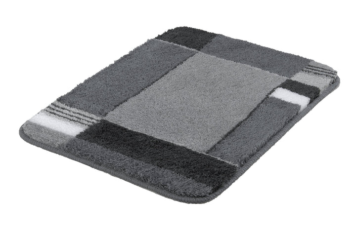 Kleine Wolke Badteppich Padova grau 50 x 65 cm Anthrazit 50 x 65 cm Single, Anthrazit 50 x 65 cm Sin