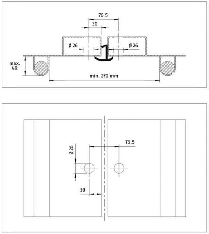 ABUS Containerschloss 37/55HB100 + ConHasp Granit 215/100 - Set aus Vorhängeschloss und Hochsicherhe