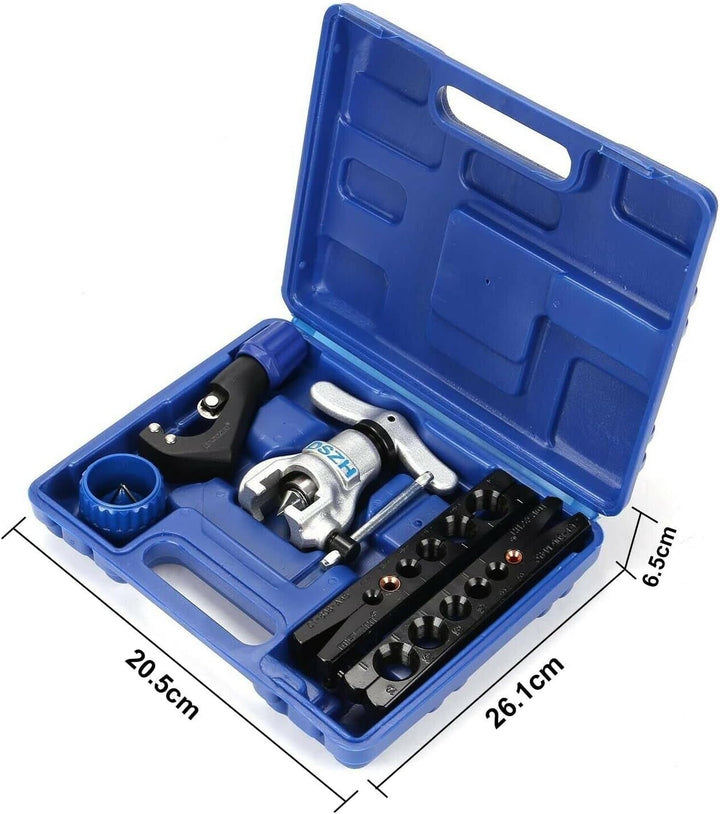 MorNon Bördelgerät 45 Grad Doppelt und Einfach Bremsleitung Rohr Set mit Biegezange Bördeln Werkzeug