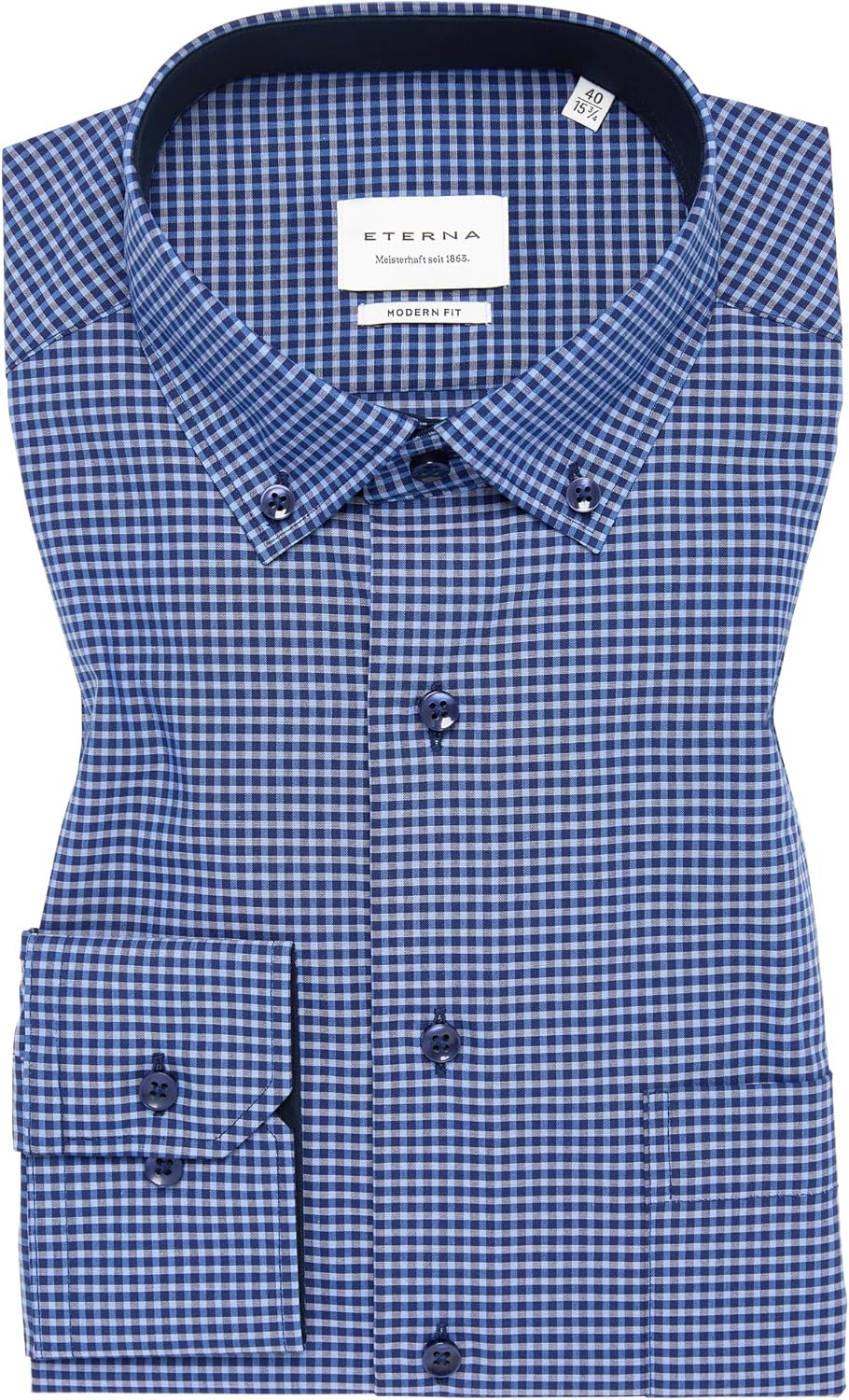 ETERNA Male T-Shirt mit Rundhals S Dunkelblau, S Dunkelblau