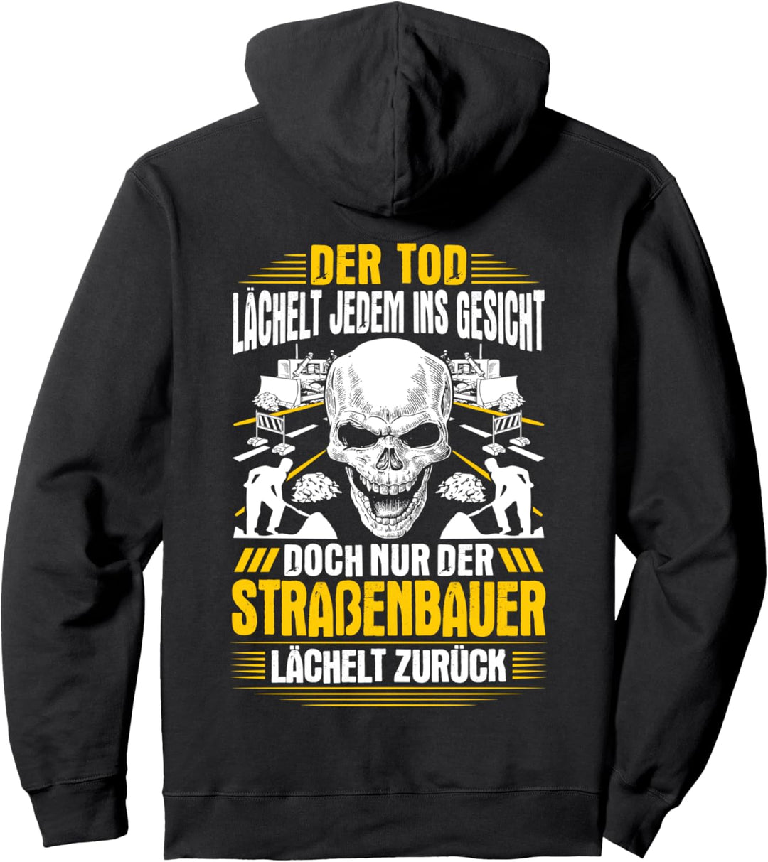 Lächeln Strassenbauer Pullover Hoodie