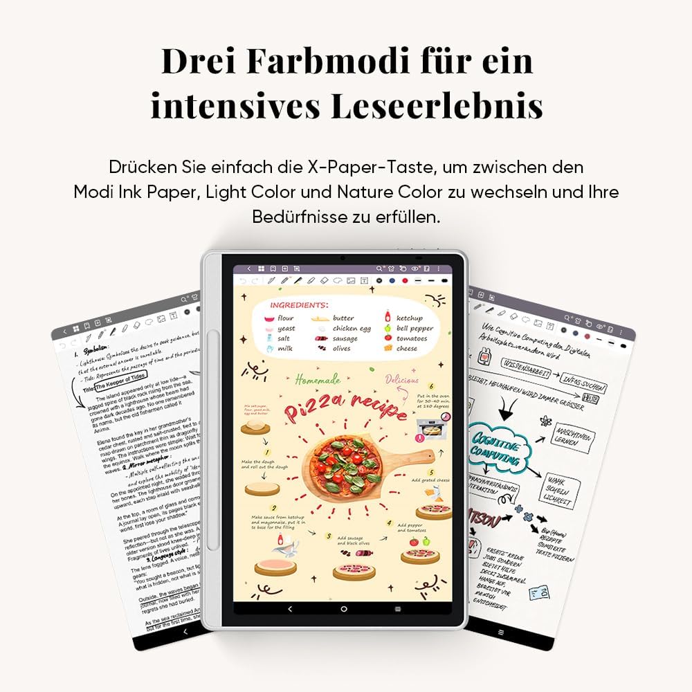 XP-Pen XPPen Magic Note Pad, Papier-Tablet mit 10,95-Zoll-Farbdisplay, 16K X3 Pro Stift, DREI Farbmo