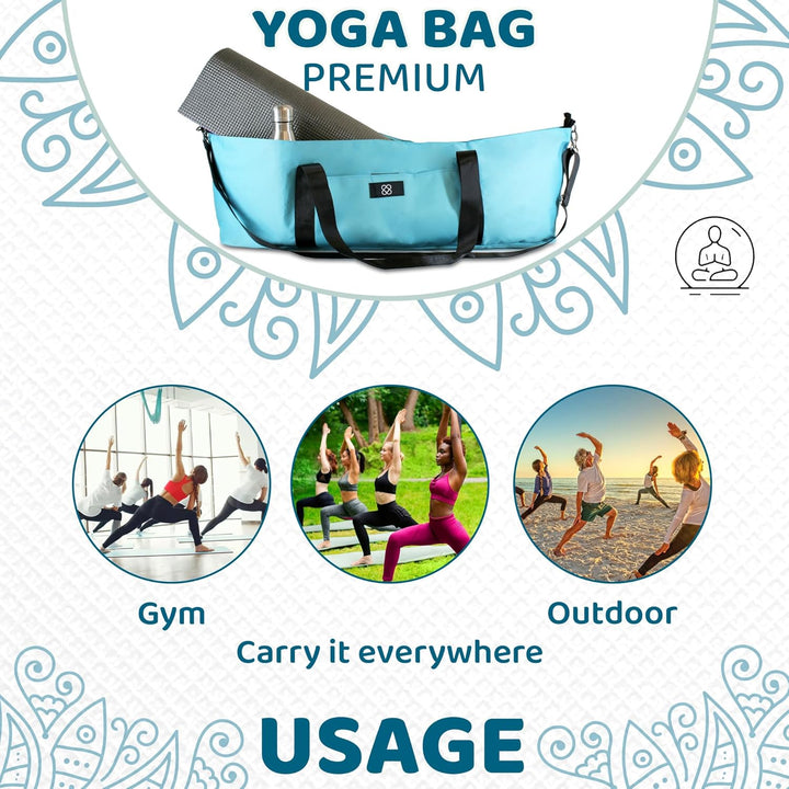 DOJA Barcelona Yogatasche XXL Gross- Robuste und Geräumige Yoga Tasche für Matte und Zubehö - Yogama