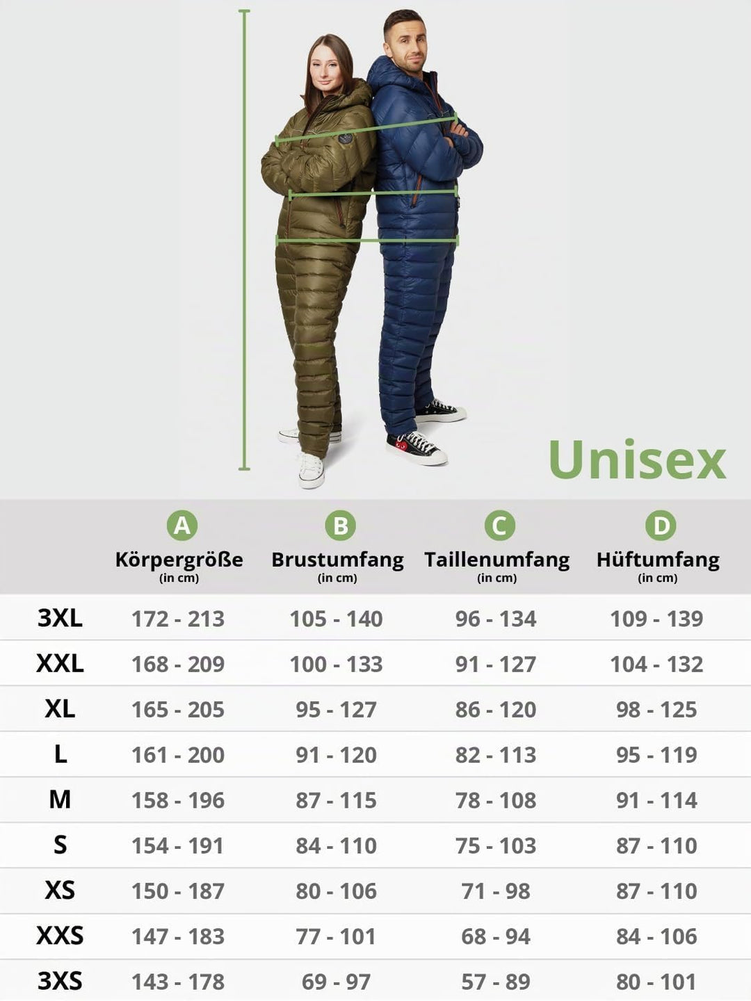 Walksey Down Suit, Der Daunen Outdoor Jumpsuit für Damen & Herren, Leicht Warm & Funktionell 3XS Nav