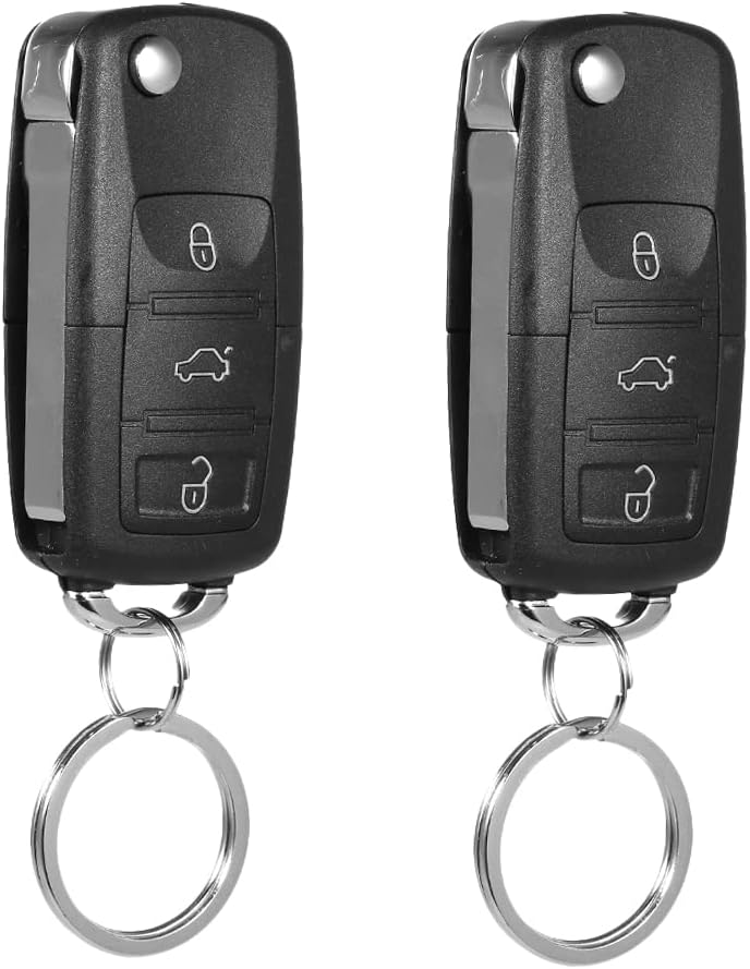 Shkalacar 12V Universal Autotürschloss Zentralverriegelung Komplett Set Auto Türschloss Keyless Entr
