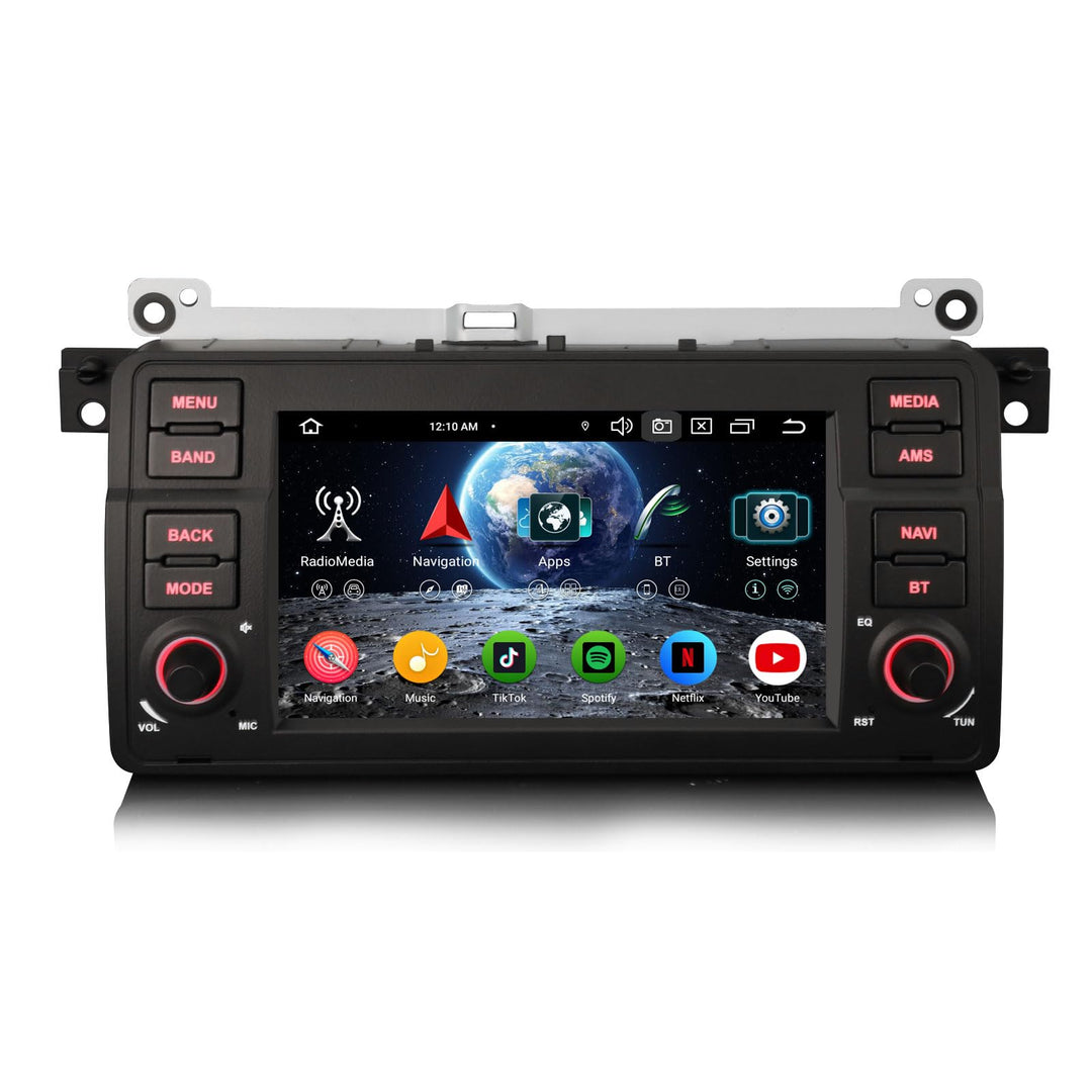 Erisin Android 16 4GB+64GB 8-Kern Autoradio GPS Navigation für BMW 3er M3 E46 318 320 Rover 75 MG ZT