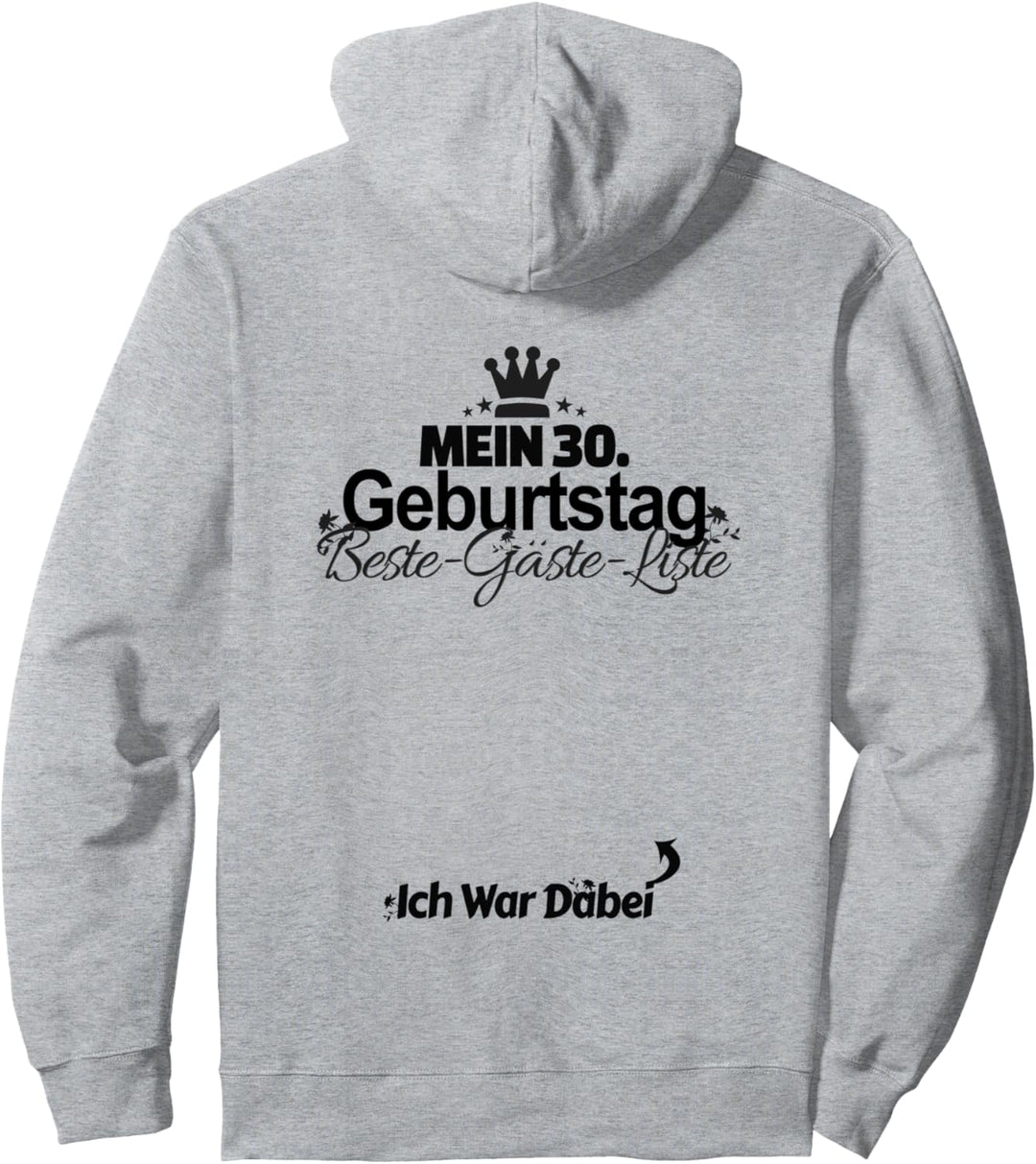 30. Geburtstag Party Gästebuch 30 Jahre Geschenk Pullover Hoodie