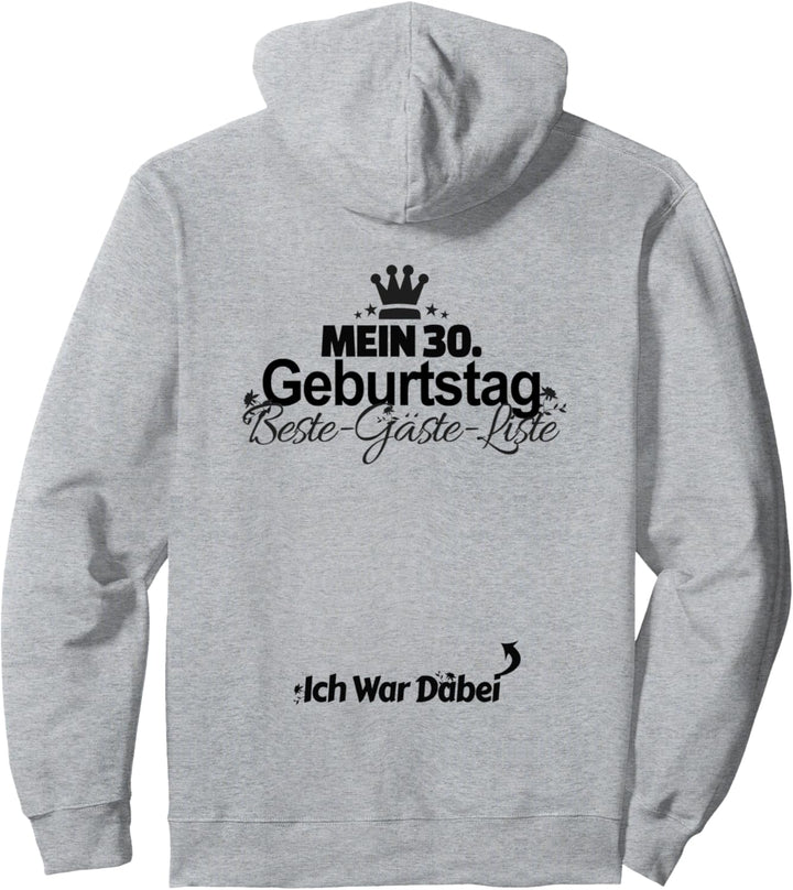 30. Geburtstag Party Gästebuch 30 Jahre Geschenk Pullover Hoodie
