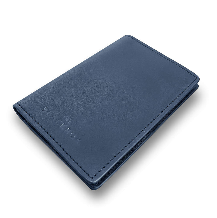 BLACKROX RFID-Blocker Kreditkartenetui aus Echtleder - Mini-Geldbörse für bis zu 12 Karten - Verglei