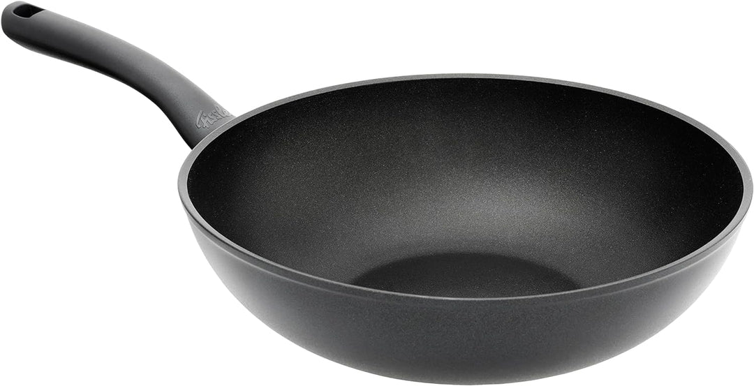 Fissler Cenit / Aluminium-Wok, Asia-Pfanne (Ø 28 cm) beschichtet, antihaftend, hoher Rand - Induktio