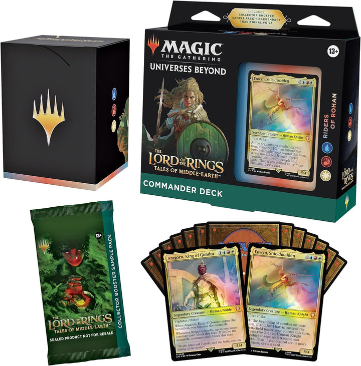 Magic The Gathering The Lord of The Rings: Tales of Middle-Earth Commander Deck Bundle – Includes Al