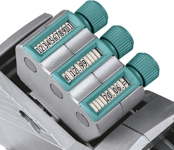 Meto Original Classic XL Preisauszeichner Set – Preis, MHD, Datum, Artikelnummer (3-zeilig, 33-stell