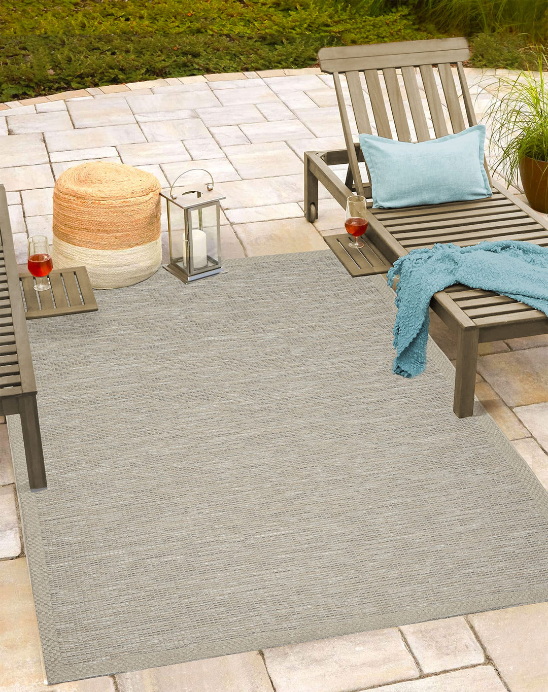 Mia´s Teppiche Denver robuster Outdoor Teppich, modern, Wetterfest &amp; UV-beständig, für Balkon, Terra