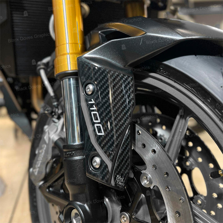 Black Doves Graphics 3D-Aufkleber aus Harz kompatibel mit Kawasaki Z1100 2026 (BK1) | Made in Italy