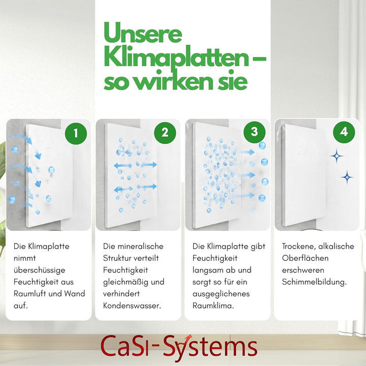 Klimaplatte 25mm Calciumsilikat Dämmplatte für innen | Kalziumsilikatplatten gegen Schimmel & Feucht
