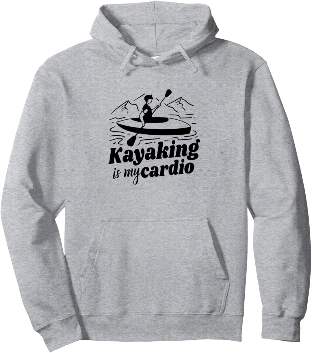 Kajakfahren als Cardio Kanu Wassersport Paddeln Pullover Hoodie