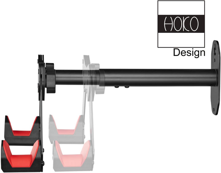 HOKO-VELO 25 verstellbare Fahrrad Wand Halterung/Rahmenhalter mit Silikon-Schutz. Für alle gängigen