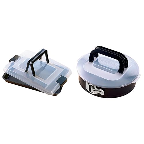 ORIGINAL KAISER Inspiration Springform 26 cm rund & Inspiration Kuchenblech mit Deckel 42 x 29 x 4 c