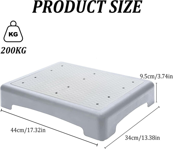 Anti-Rutsch Halbstufe, One Step Stool für Senioren, Tragbare Tritthocker Bis 200 Kg, Stapelbare Halb
