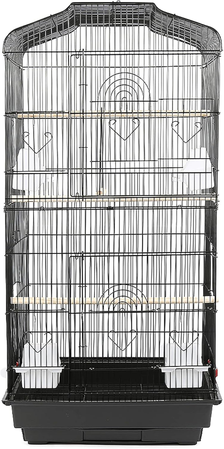 MINGYI Vogelkäfig innen und aussen, Vogelkäfig mit Griff, Voliere Vögel für Papageien/Wellensittiche