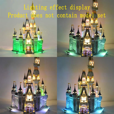 GEAMENT LED Licht-Set kompatibel mit Lego 71040 Das Disney Schloss 2016 Version (Disney Castle) (Leg