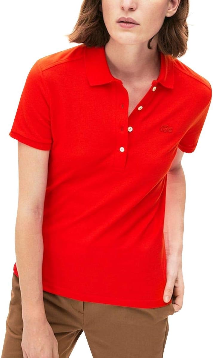 Lacoste Damen PF5462 Polohemd, Red, 34