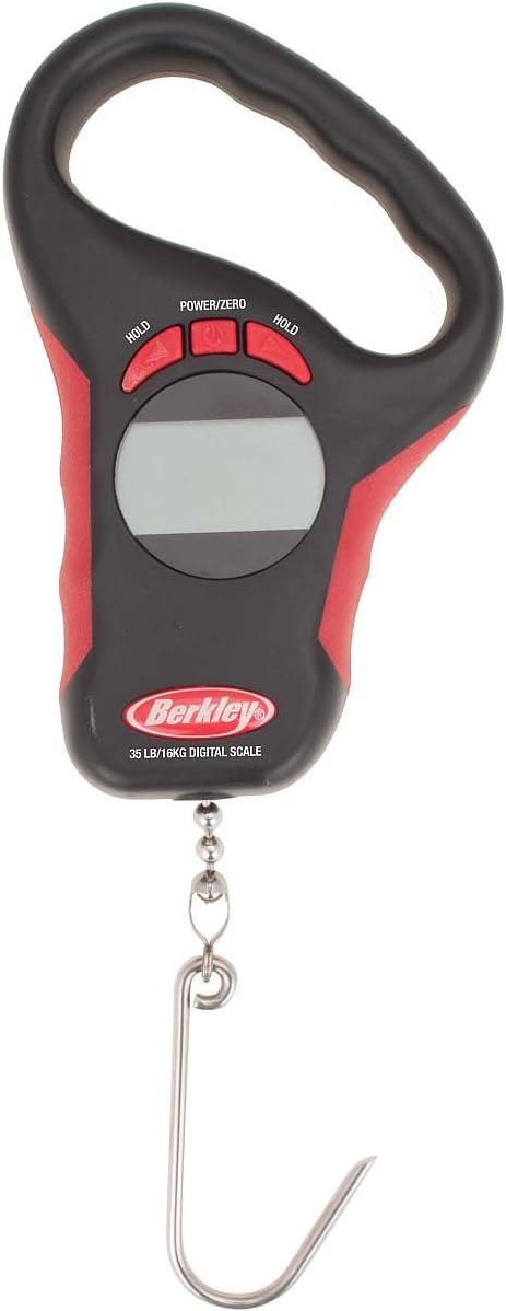 Berkley Unisex-Erwachsene Angelausrüstung Waagen und Messgeräte, rot/schwarz, 35-Pound