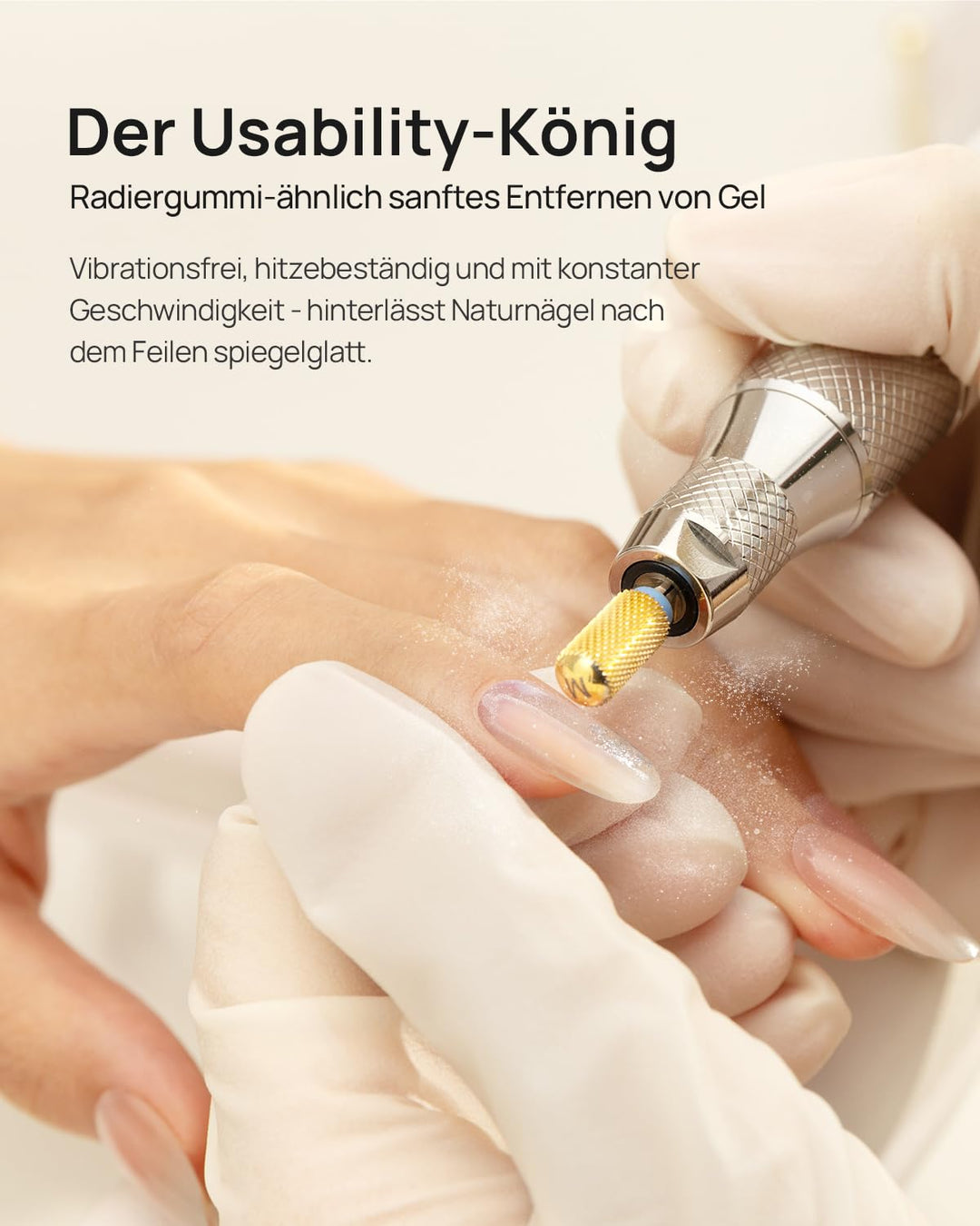 Professioneller Elektrischer Nagelbohrer 50000 U/min – O NAIL Maniküre Set mit LCD-Display, Fräsaufs