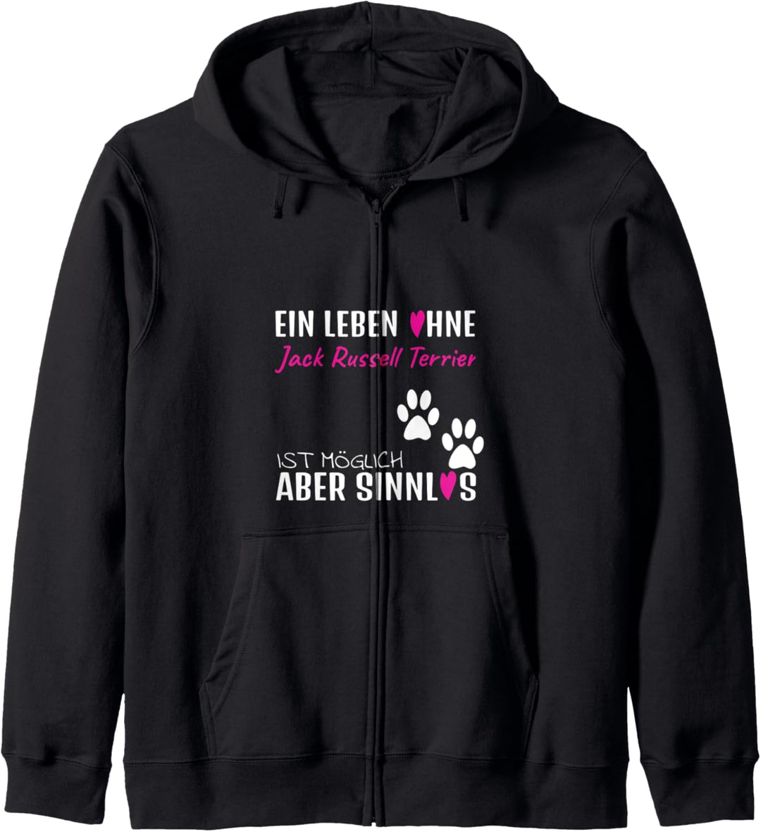 Jack Russell Terrier Fashion Violett Damen Kapuzenjacke