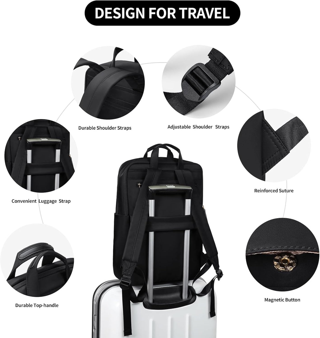 GOLF SUPAGS Rucksack Damen Notebook Laptop Rucksack Herren für Laptop 17 Zoll Reiserucksack Handgepä