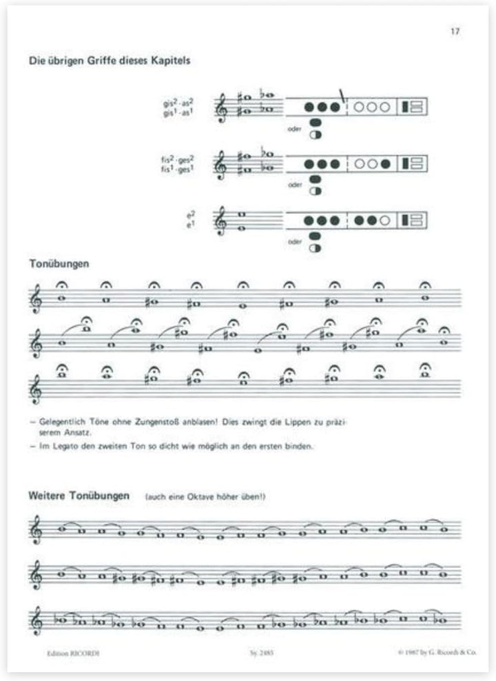 Lern Querflöte spielen - Band 1 - mit NOTENBLEISTIFT - ISBN: 9783931788391