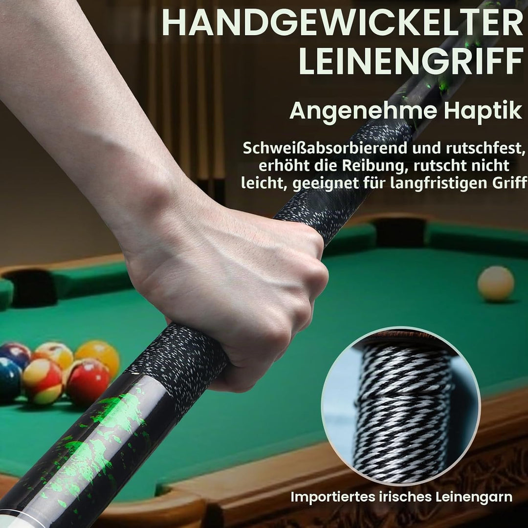 Kmise Billard Queue-Set, 147cm 18–21 oz Professionelles Billardqueue aus kanadischem Ahorn, Neuer ve