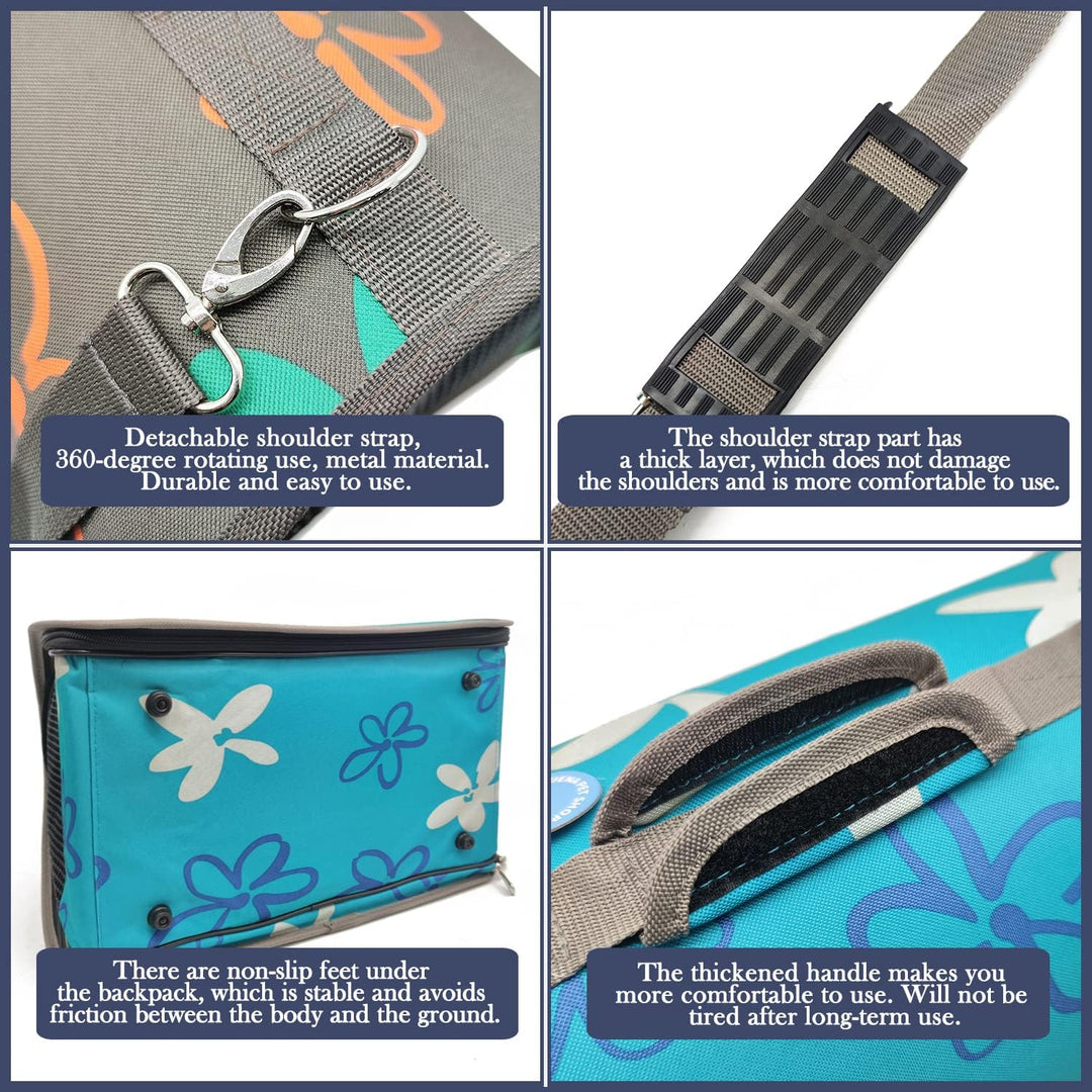 BPS Träger Befestigung Tasche Handtasche aus Stoff für Hunde, Katzen, Haustiere, Tiere L: 51x26x29cm